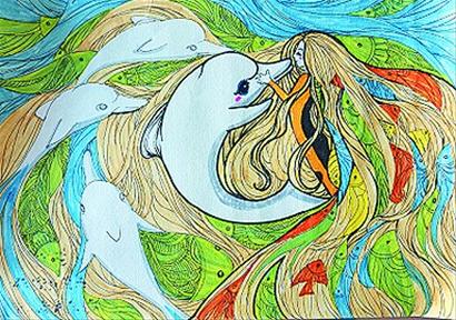 彩虹鱼杯大赛 少儿描绘大海