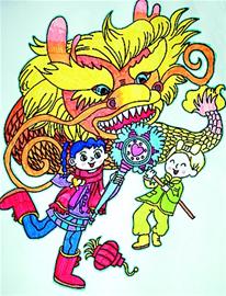 春节生肖装饰画 m_198726.jpg