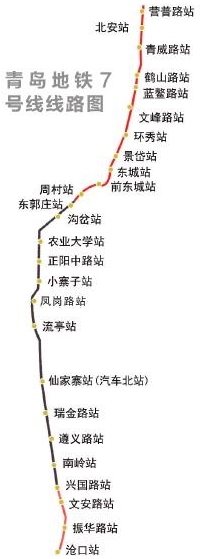 即墨地铁七号线线路图图片